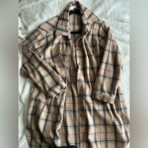 Unknown - Long Plaid Coat